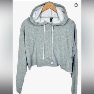 I’m selling a grey cropped hoodie from wild fable in the size XS.